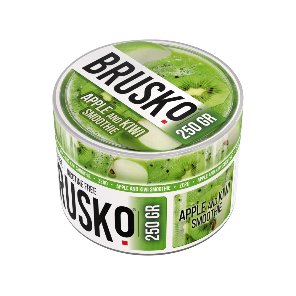 Brusko Shisha Tobacco Zero - Apple and kiwi Smoothie