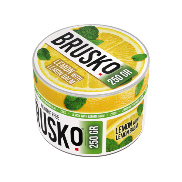 Brusko Shisha Tobacco Zero - Lemon with Lemon Balm